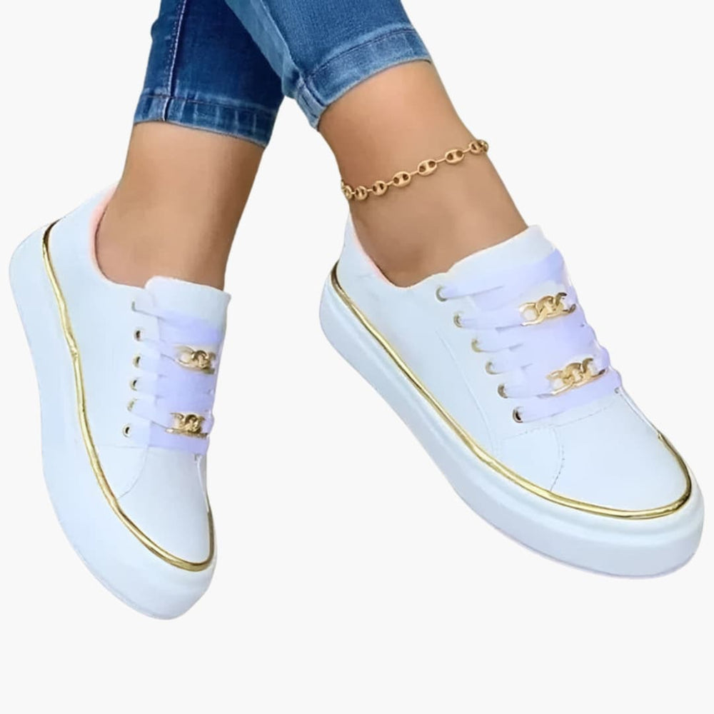 Women's Orthopedic Sneakers – Lace-Up Closure & Cushioned Sole