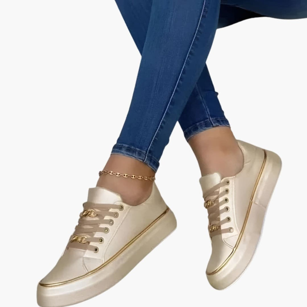 Women's Orthopedic Sneakers – Lace-Up Closure & Cushioned Sole