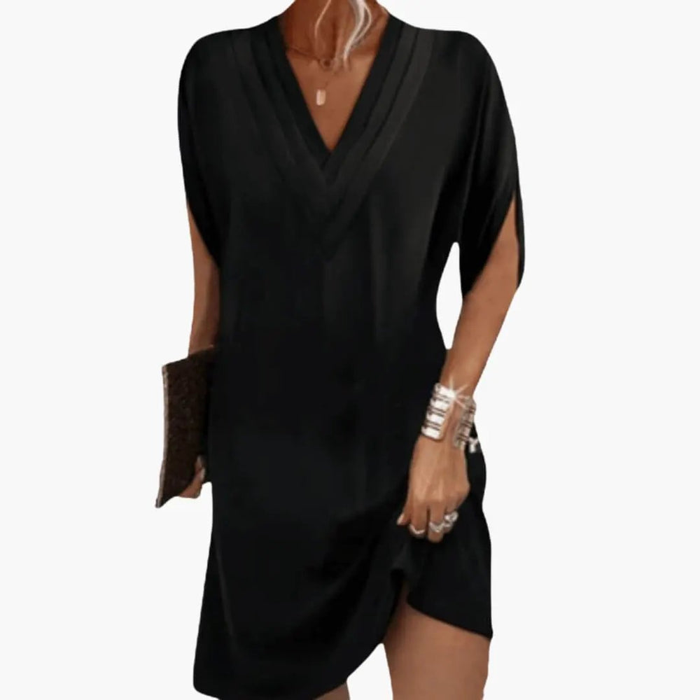 Women's Summer Dress – Oversized, V-Neck & Loose Fit