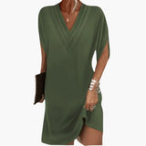 Women's Summer Dress – Oversized, V-Neck & Loose Fit
