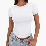 Women's T-Shirt – Round Neck, Pull-On Style & Regular-Length Short Sleeve