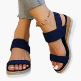 Women's Platform Sandals – Cushioned Insole, Lightweight Sole & Slip-On Design