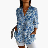 Women's Printed Blouse – Short Sleeve & Loose Fit