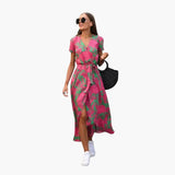 Wrap Dress – Women's, Printed & Waist Belt