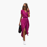Wrap Dress – Women's, Printed & Waist Belt