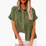 Women's Blouse – Relaxed Fit, Pullover Style & Crew Neck