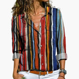 Women's Crew Neck Shirt – Relaxed Fit, Long Sleeve & Woven Pullover