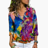 Women's Crew Neck Shirt – Relaxed Fit, Long Sleeve & Woven Pullover