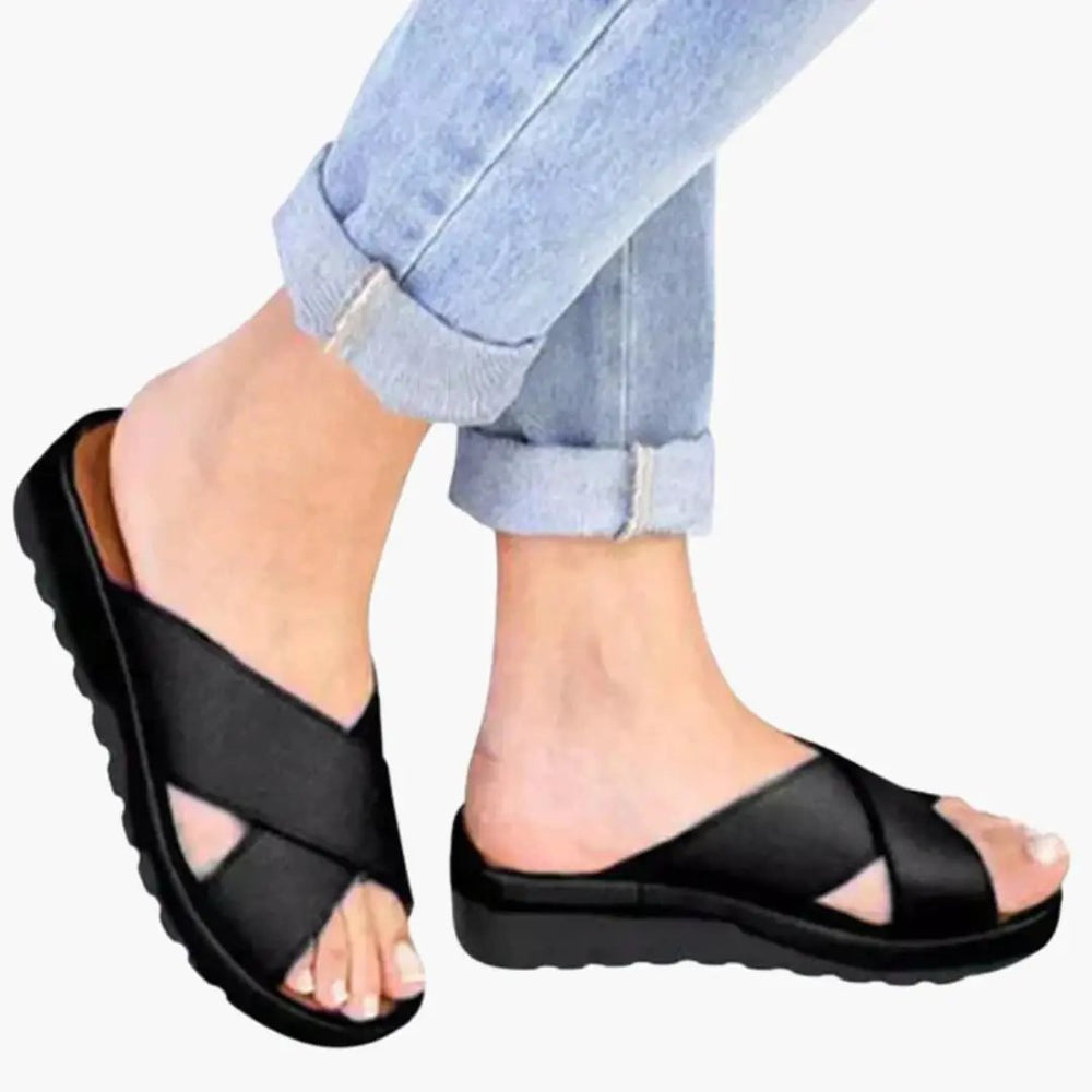 Women's Orthopedic Sandals – Adjustable Straps, Contoured Sole & Textured Outsole