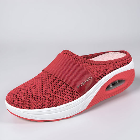 Women's Walking Shoes – Slip-On Design, Mesh Upper & Cushioned Sole