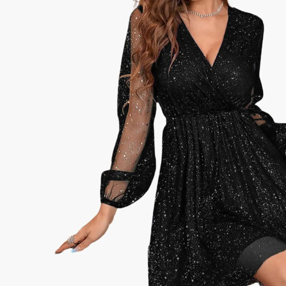 Sequin Dress – Women's, Short & V-Neckline