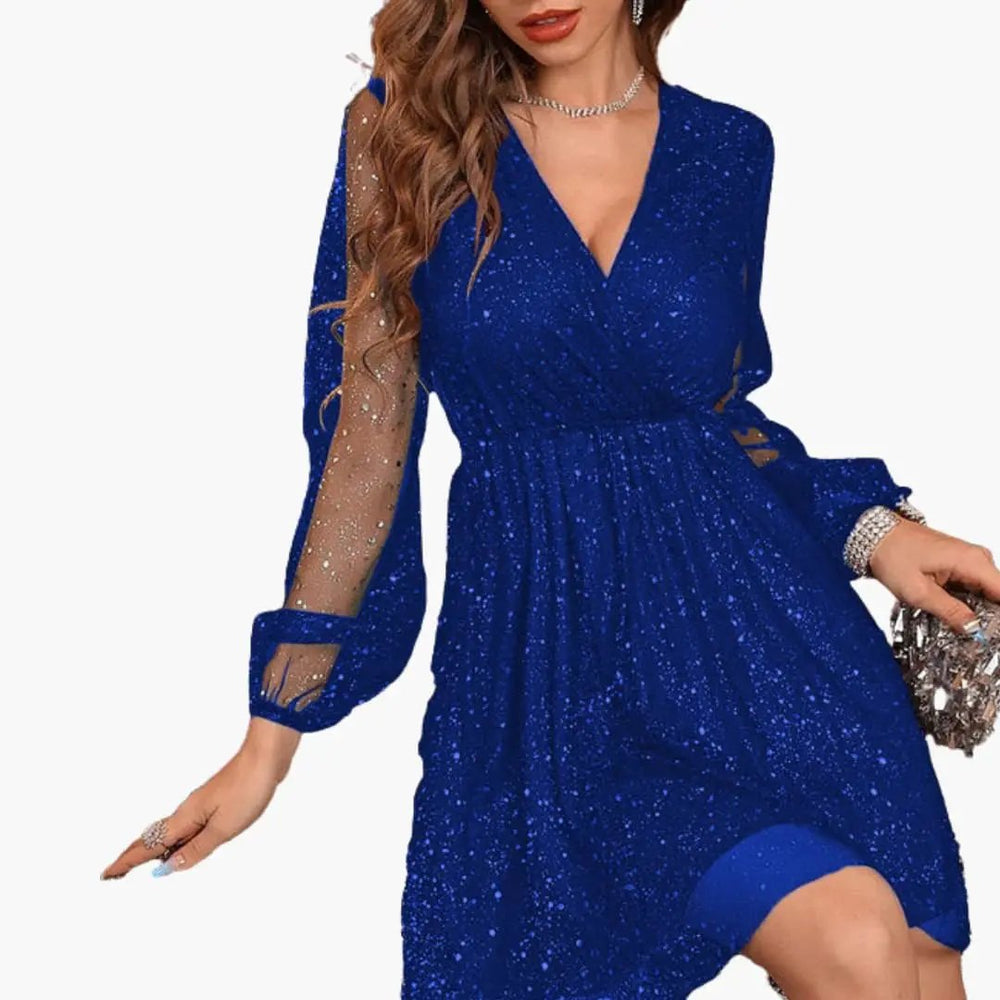 Sequin Dress – Women's, Short & V-Neckline