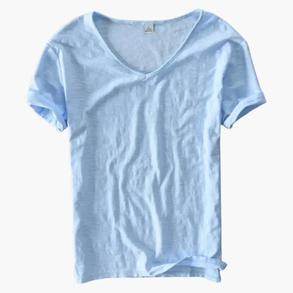 Women's V-Neck T-Shirt – Short Sleeve, Pull-On Style & Straight Fit