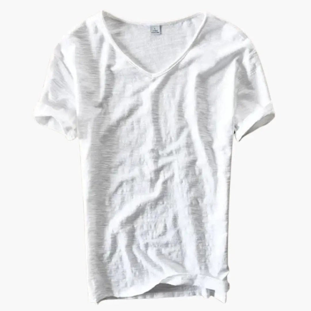 Women's V-Neck T-Shirt – Short Sleeve, Pull-On Style & Straight Fit
