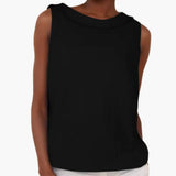 Women's Sleeveless Top – Roll Neck, Pull-On Style & Straight-Fit Hip-Length Hem