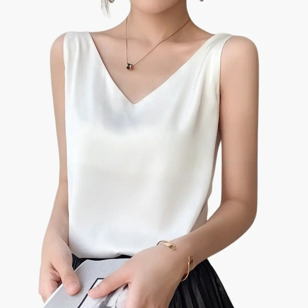 Women's Tank Top – Sleeveless Design, Loose Fit & Woven Fabric