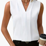 Women's Tank Top – Sleeveless Design, V-Neck Collar & Casual Fit