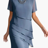 Women's Knit Dress – Strap Neck, Sleeveless Design & Fitted Waist