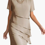 Women's Knit Dress – Strap Neck, Sleeveless Design & Fitted Waist