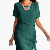 Women's Knit Dress – Strap Neck, Sleeveless Design & Fitted Waist