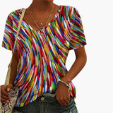 Women's T-Shirt – Round Neck & Printed Design