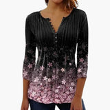 Women's Tailored Top – Cotton Blend, Crew Neck & Short Sleeves
