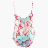 Women's Tropical Print Tankini Swimsuit Set – Two-Piece Beachwear Design