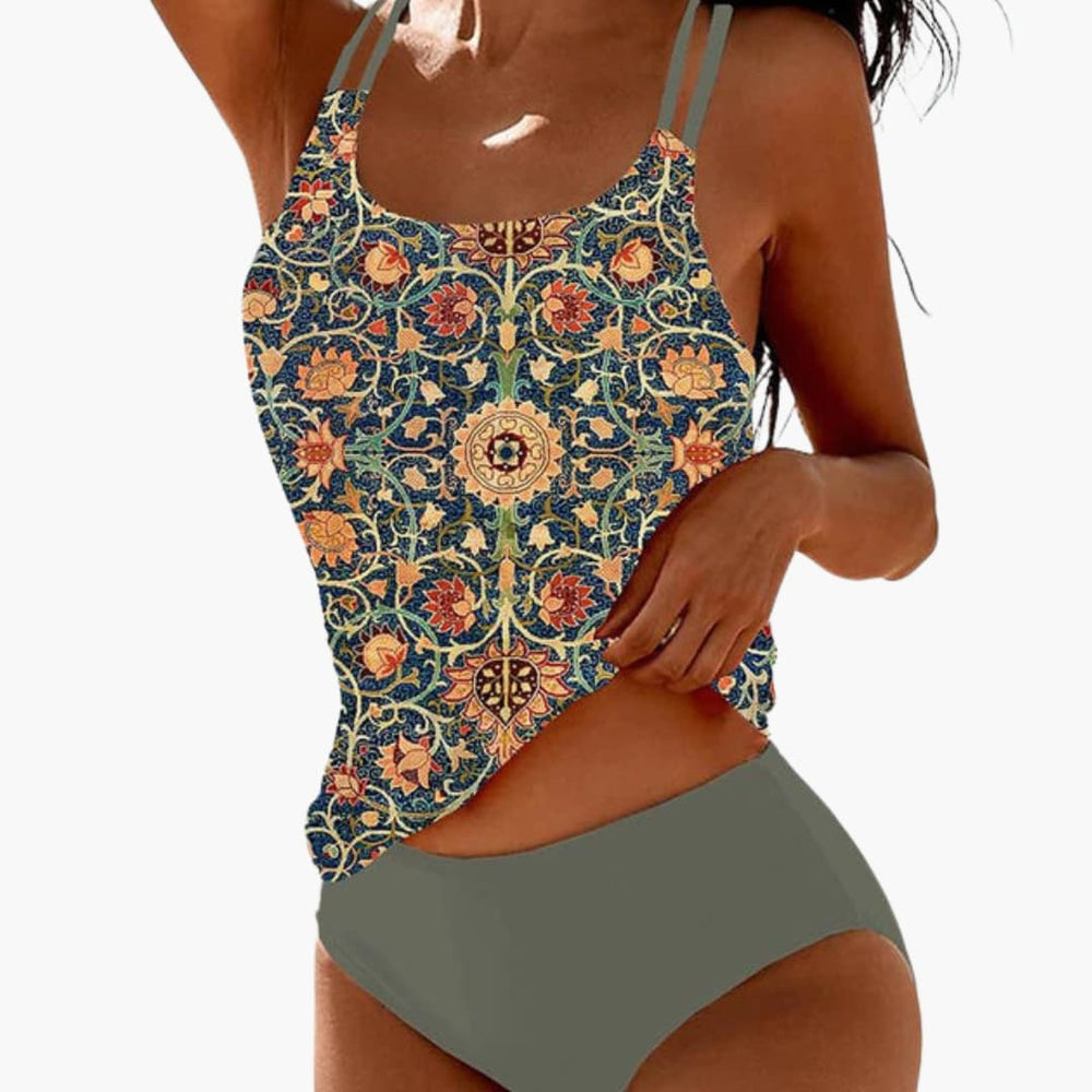 Women's Underwire Bikini Set – High-Cut Bottom & Two-Piece Beachwear