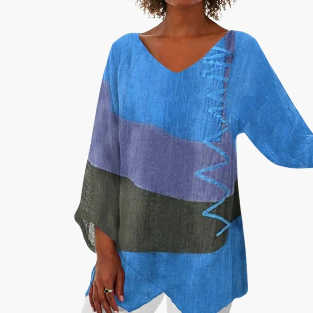 Women's T-Shirt – V-Neck & Printed Design