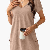 Women's T-Shirt – V-Neck & Side Pockets