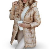 Women’s Winter Coat Hooded Padded Quilted Jacket