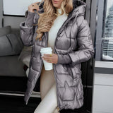 Women’s Winter Coat Hooded Padded Quilted Jacket