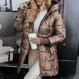 Women’s Winter Coat Hooded Padded Quilted Jacket