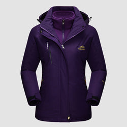 Women's 3-in-1 Waterproof Ski Jacket with Fleece Liner 0