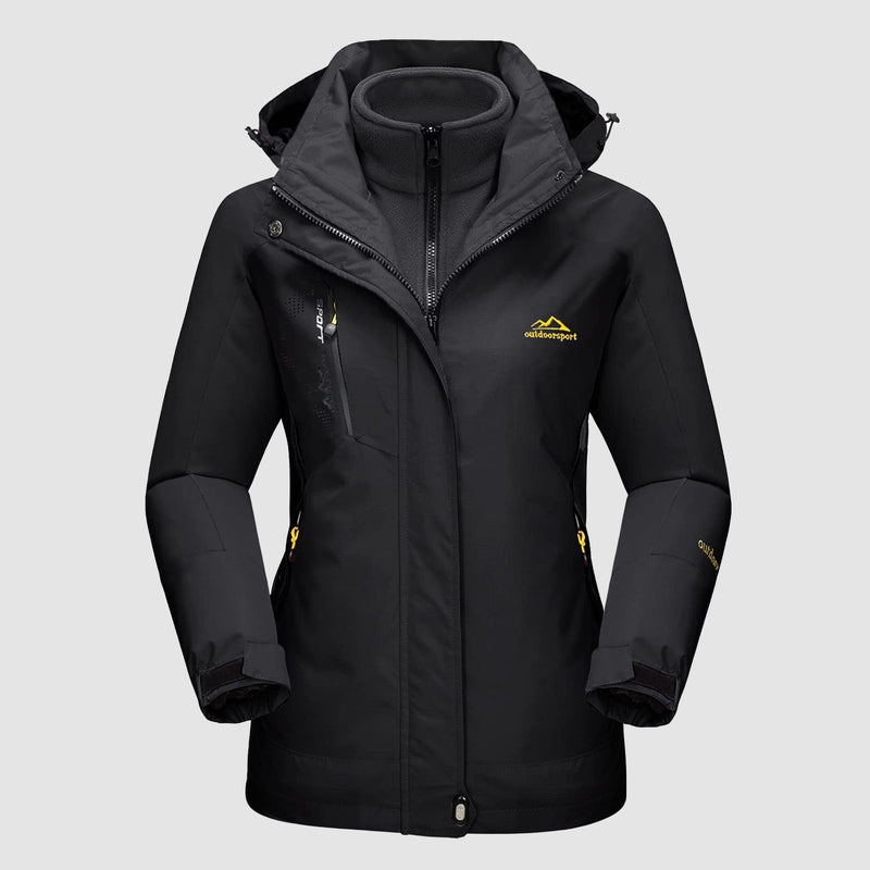 Women's 3-in-1 Waterproof Ski Jacket with Fleece Liner 10