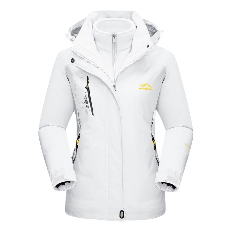 Women's 3-in-1 Waterproof Ski Jacket with Fleece Liner 11