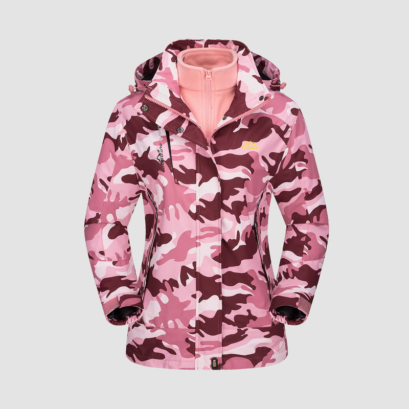 Women's 3-in-1 Waterproof Ski Jacket with Fleece Liner 13