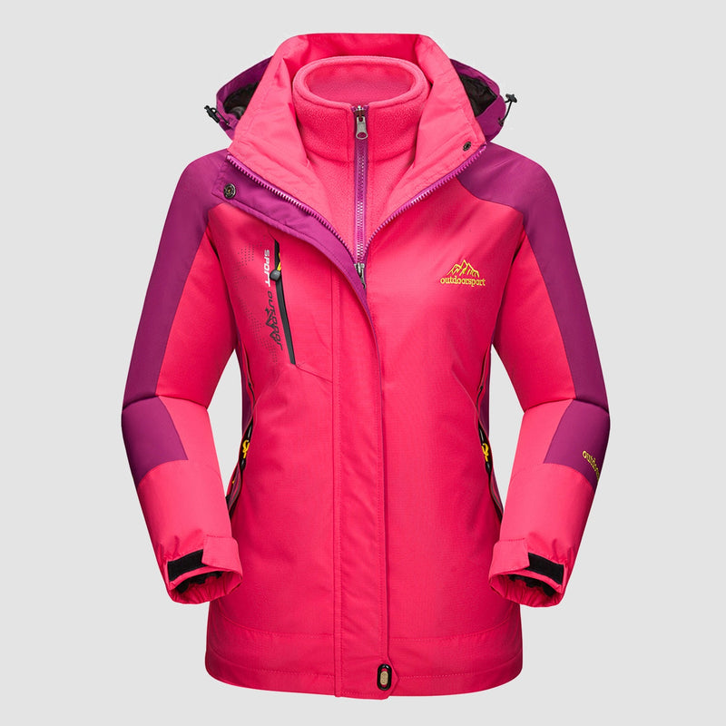 Women's 3-in-1 Waterproof Ski Jacket with Fleece Liner 14
