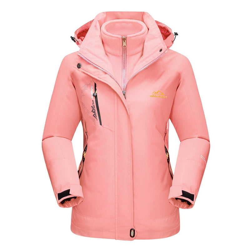 Women's 3-in-1 Waterproof Ski Jacket with Fleece Liner 16