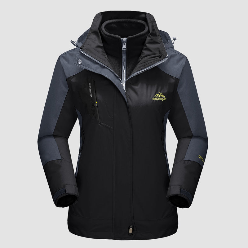 Women's 3-in-1 Waterproof Ski Jacket with Fleece Liner 17