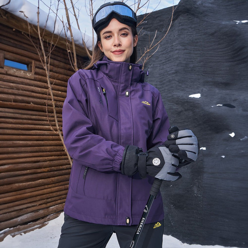 Women's 3-in-1 Waterproof Ski Jacket with Fleece Liner 1
