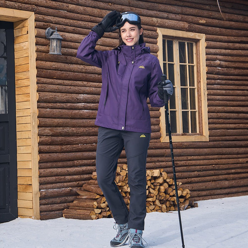 Women's 3-in-1 Waterproof Ski Jacket with Fleece Liner 2