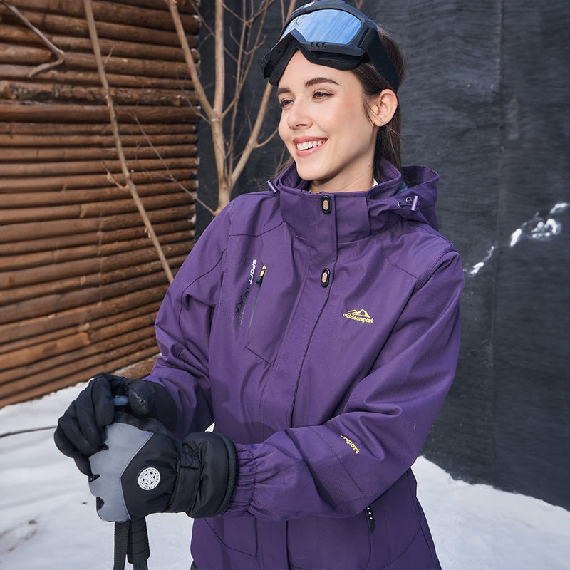 Women's 3-in-1 Waterproof Ski Jacket with Fleece Liner 3