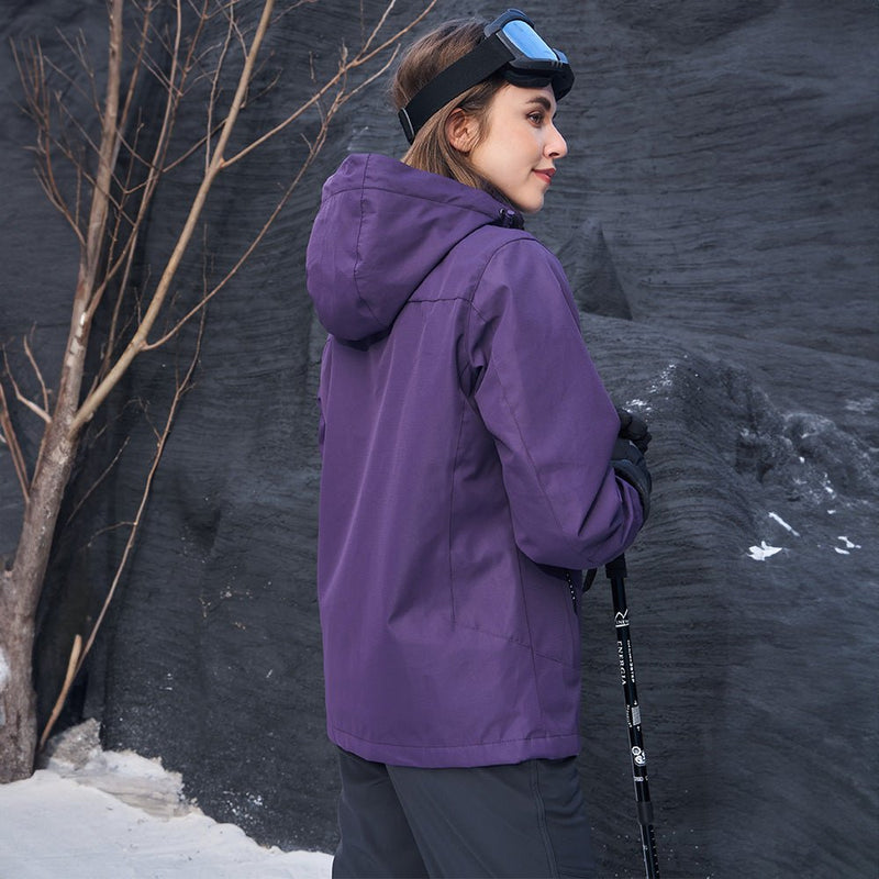Women's 3-in-1 Waterproof Ski Jacket with Fleece Liner 5