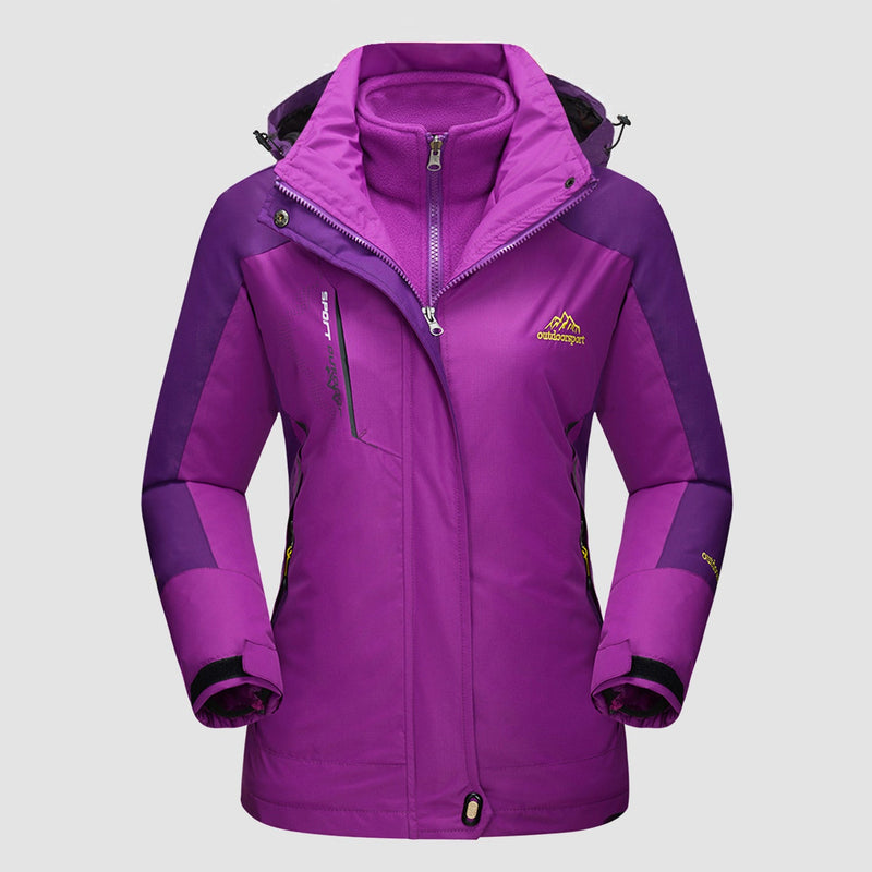 Women's 3-in-1 Waterproof Ski Jacket with Fleece Liner 9