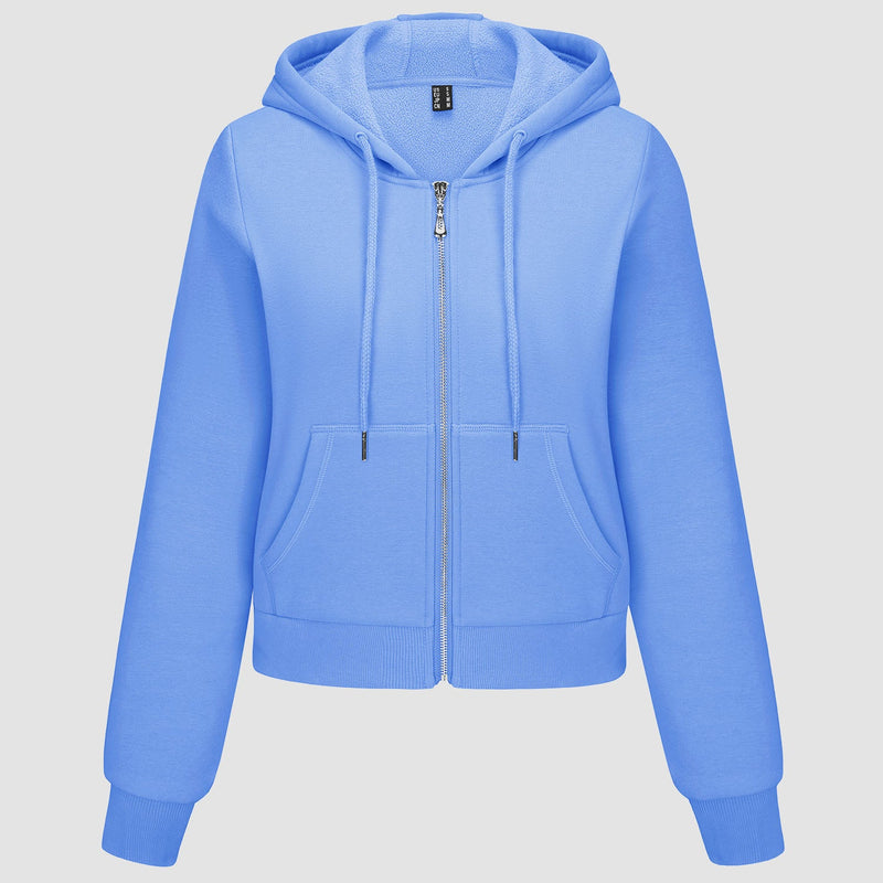 Women's Bomber Hoodie - Fleece-Lined & Full Zip Winter 10