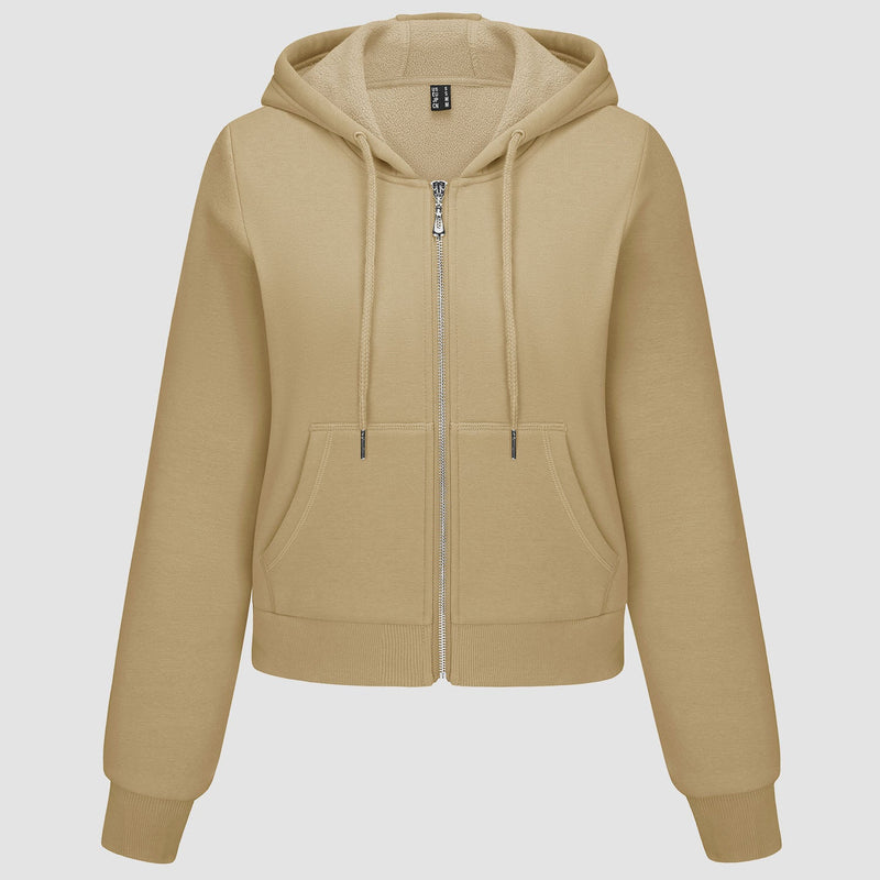Women's Bomber Hoodie - Fleece-Lined & Full Zip Winter 20