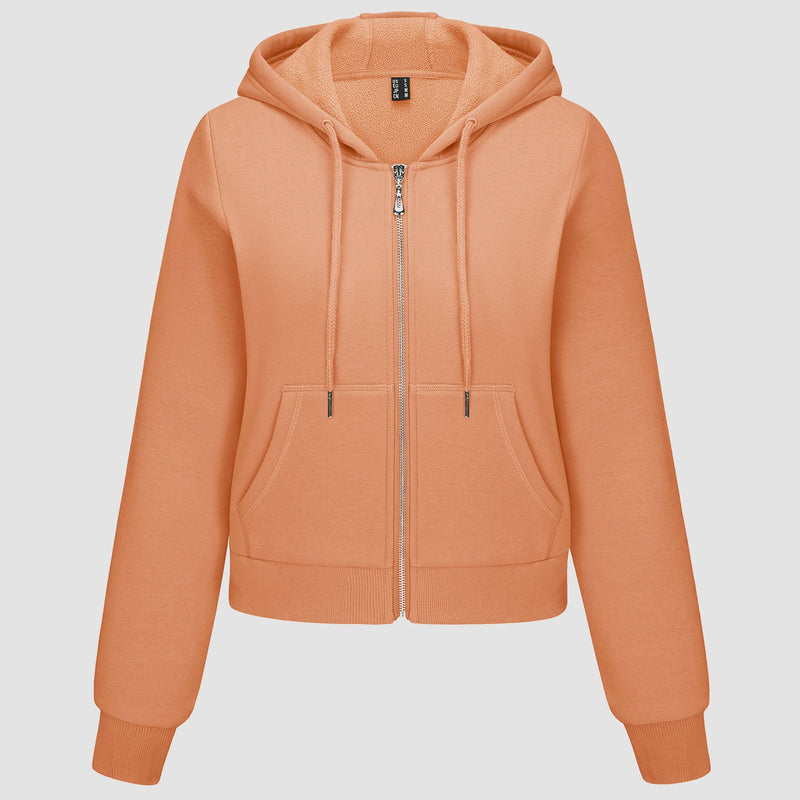 Women's Bomber Hoodie - Fleece-Lined & Full Zip Winter 21