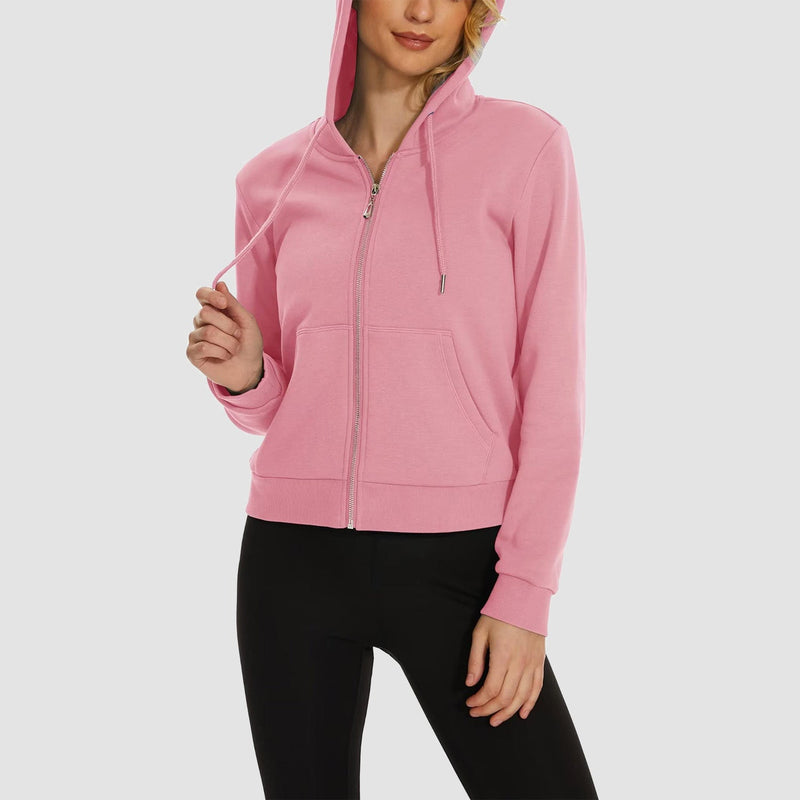 Women's Bomber Hoodie - Fleece-Lined & Full Zip Winter 5