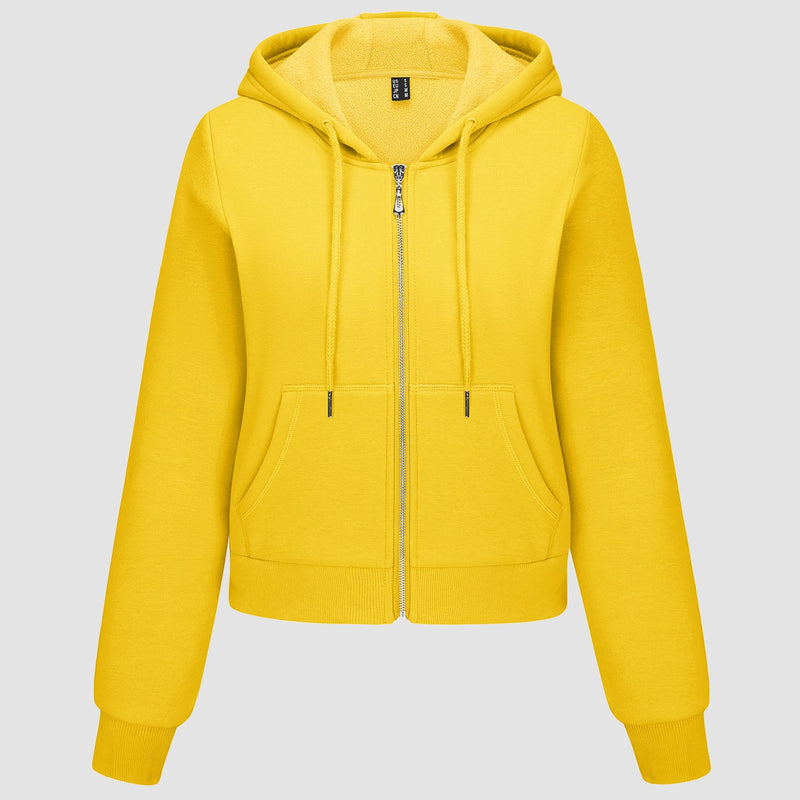 Women's Bomber Hoodie - Fleece-Lined & Full Zip Winter 9